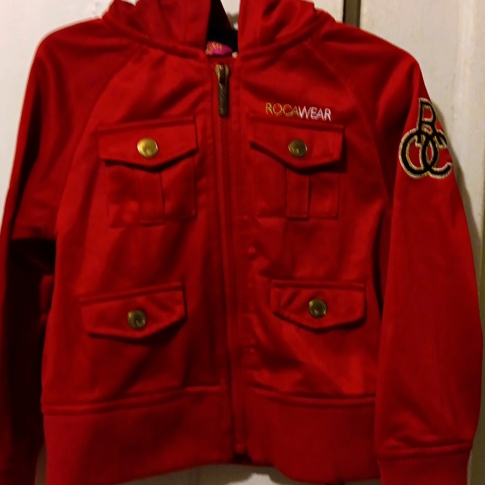 Rocawear Vtg Jacket, Boys, Red, 4T Signature Like New